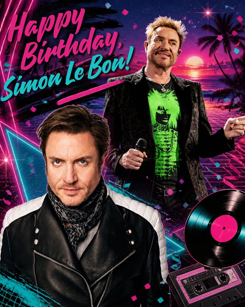 itsthegroovepod's tweet photo. 🎂 Happy birthday to the one and only Simon Le Bon! 🎶 

Did you know we have a couple of Duran Duran episodes on the podcast? Go give them a listen. And stay tuned: our 40th anniversary celebration of Notorious is coming in November! 🎧 https://t.co/32YdSIMXOE

 #DuranDuran #SimonLeBon #HappyBirthday