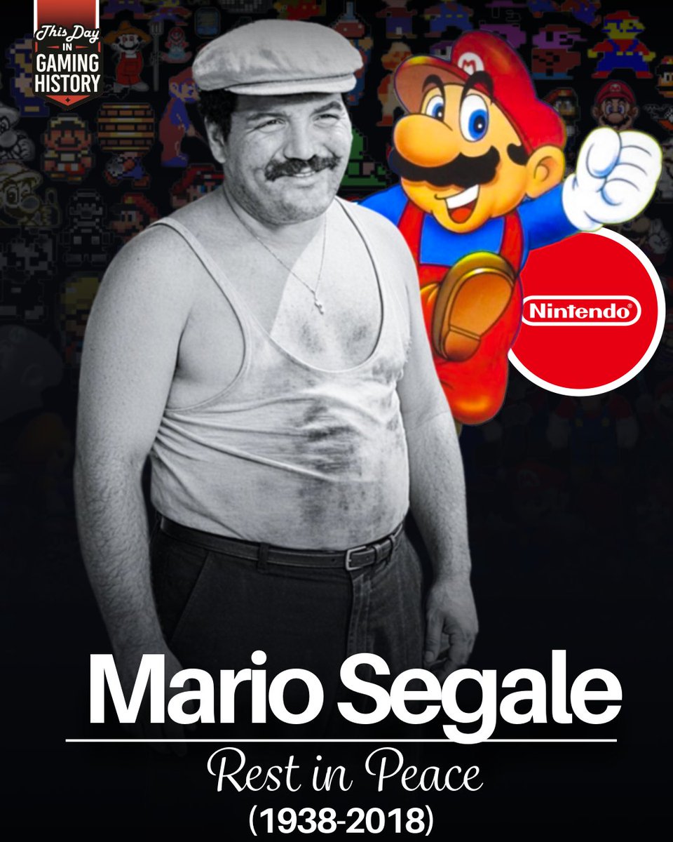 ThisDayGaming's tweet photo. Remembering Mario Segale, who died 8 years ago today at 84. Nintendo of America rented his warehouse in 1981, and after a talk about late rent, Donkey Kong's jumpman became Mario.
Born Apr 30, 1934 | Died Oct 27, 2018
#ThisDayInGaming https://t.co/Pex1SQGv9f