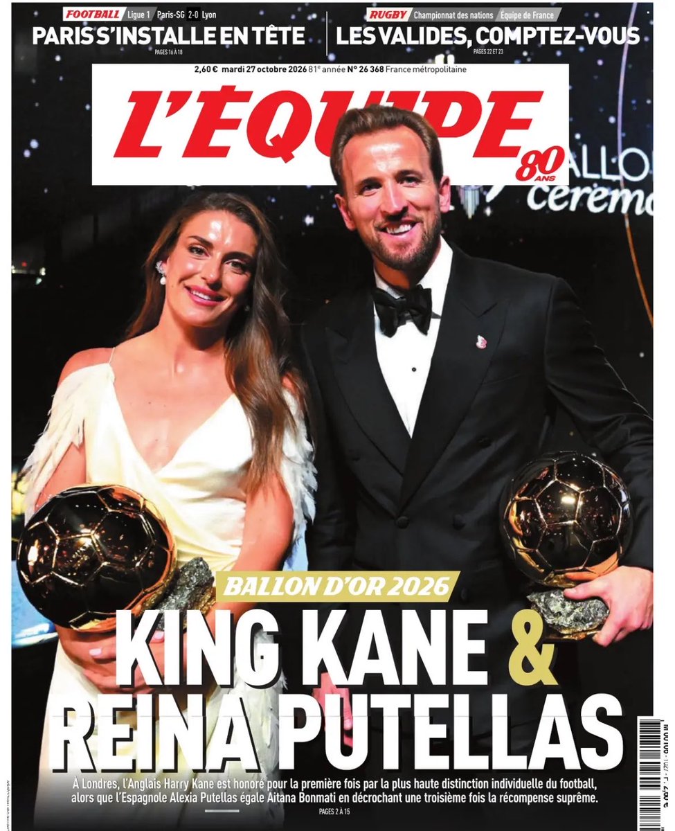 lallascat's tweet photo. Per i quotidiani sportivi italiani, Alexia Putellas non ha vinto niente; per quelli francesi e spagnoli, ha vinto il Pallone d’oro. https://t.co/5KvAwbEzAr