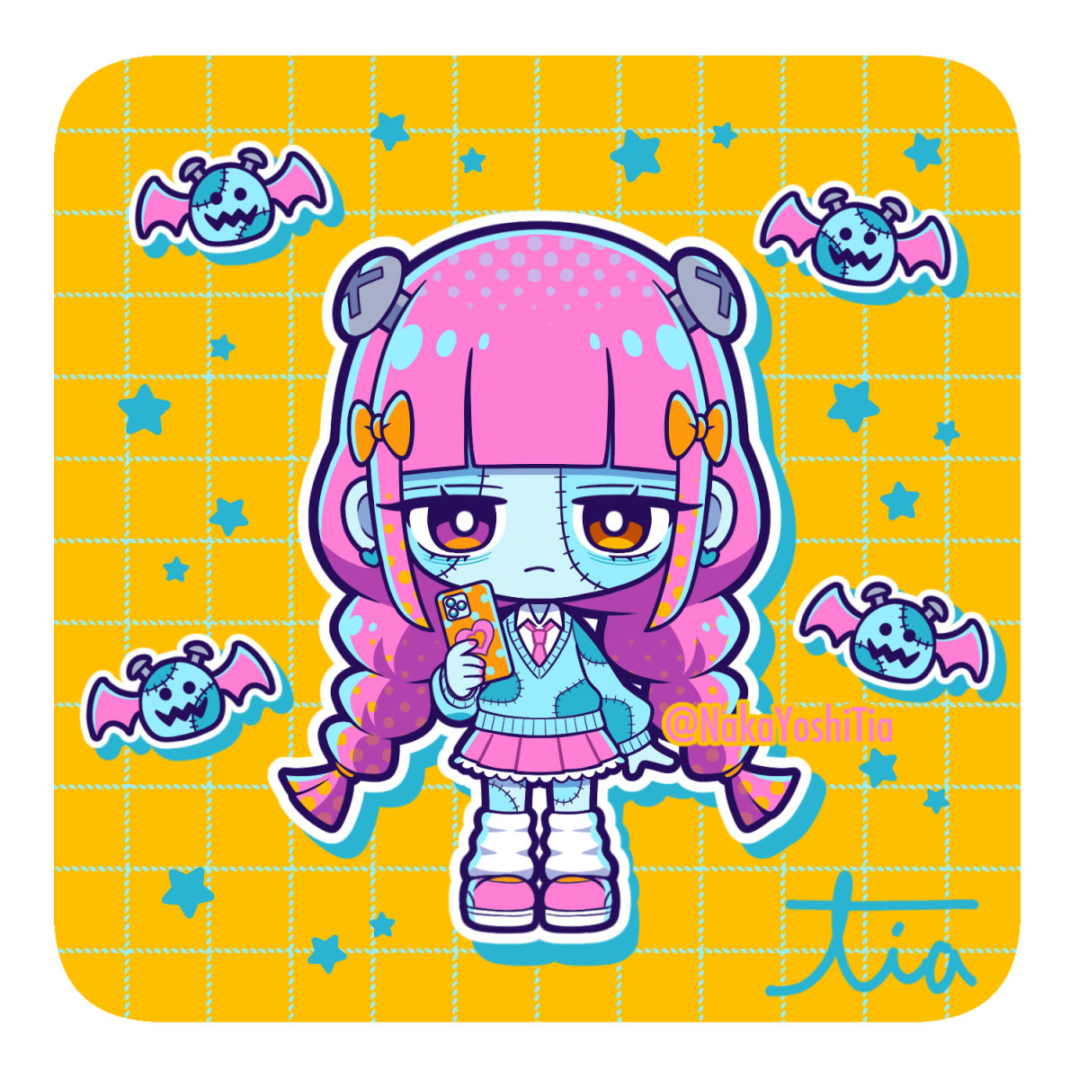 NakaYoshiTia's tweet photo. #100日チャレンジ 26日目.ᐟ.ᐟ

🎃フランケンJK🎀

#illustration #oc https://t.co/3UiXsXKmTL