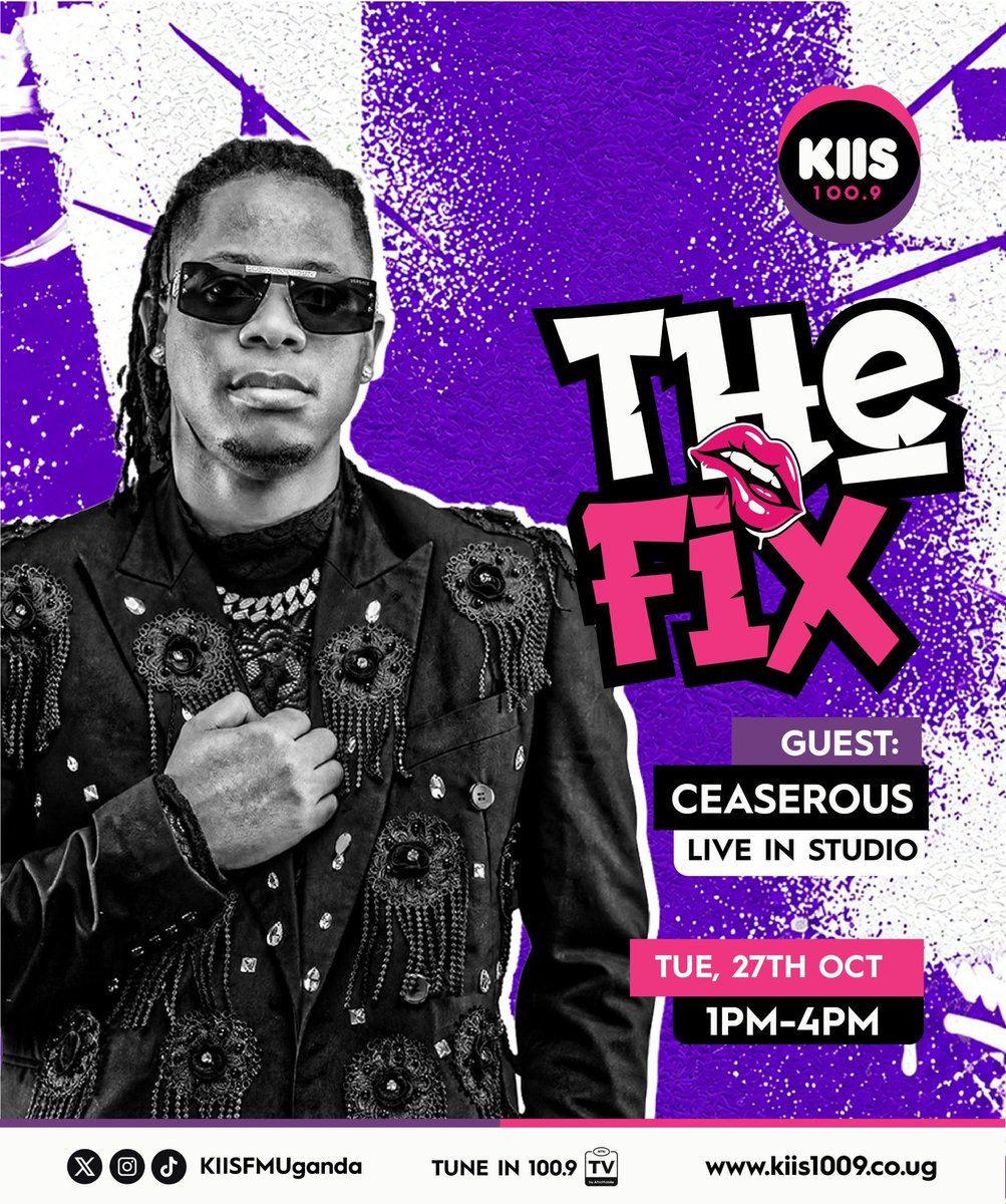 deejaybugy's tweet photo. Dangerous times ahead during today’s The Fix. 

1pm with @mccasmir on @KiisFMUg 🎧

Can’t wait. https://t.co/udtjrCsr7u