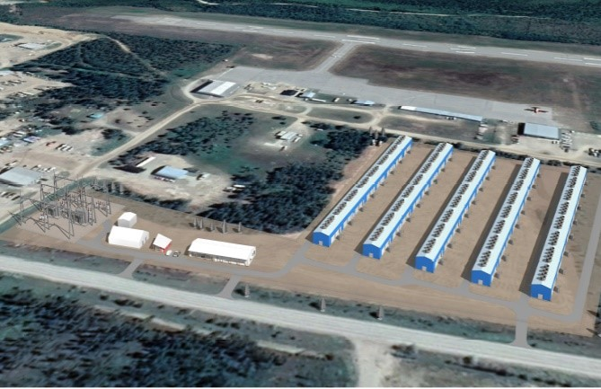 FransBakker9812's tweet photo. Mackenzie currently has 4×20MW data halls (80MW). A 2022 $IREN rendering showed a 5th, taking it to 100MW.

I'd love for it to be that simple, but would a single building generating $400M+ ARR explain the massive grading underway?

Immaterial, or crucial? https://t.co/b3VLhAFUWh