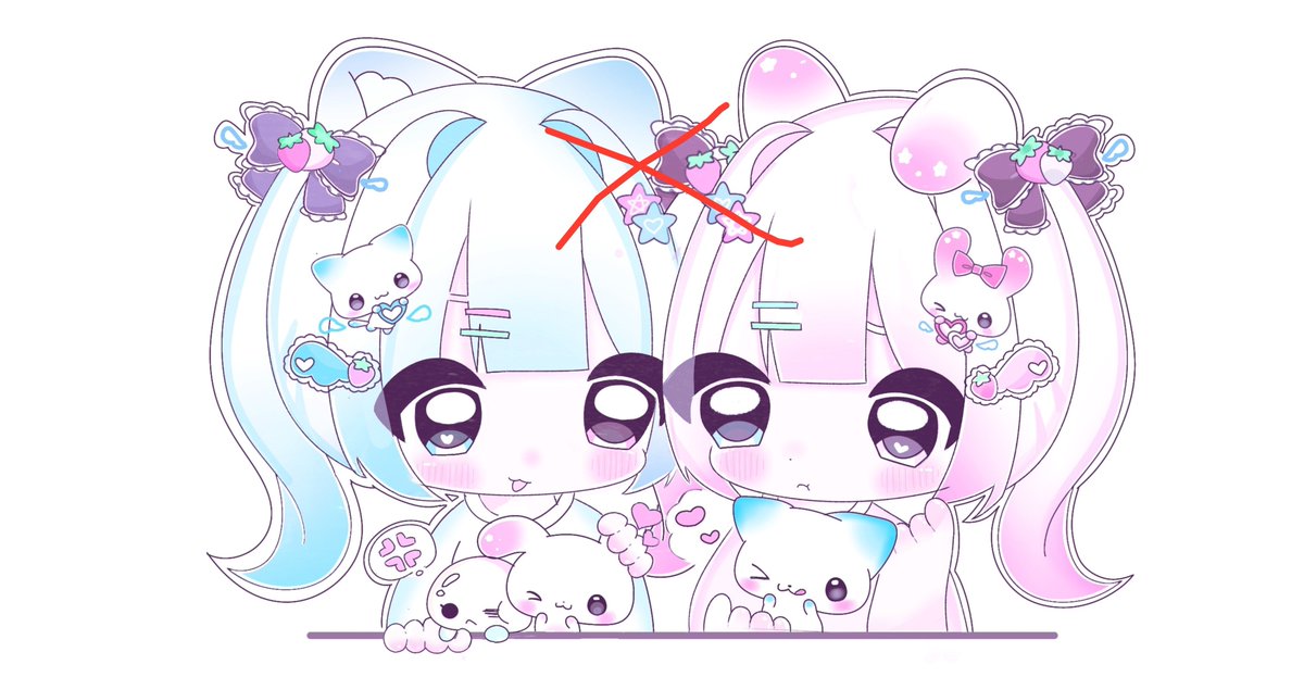 samemano10's tweet photo. 最近のキャラデザ(;_;)♡
ありがとうございます…👾 https://t.co/vBIQ7wsswx