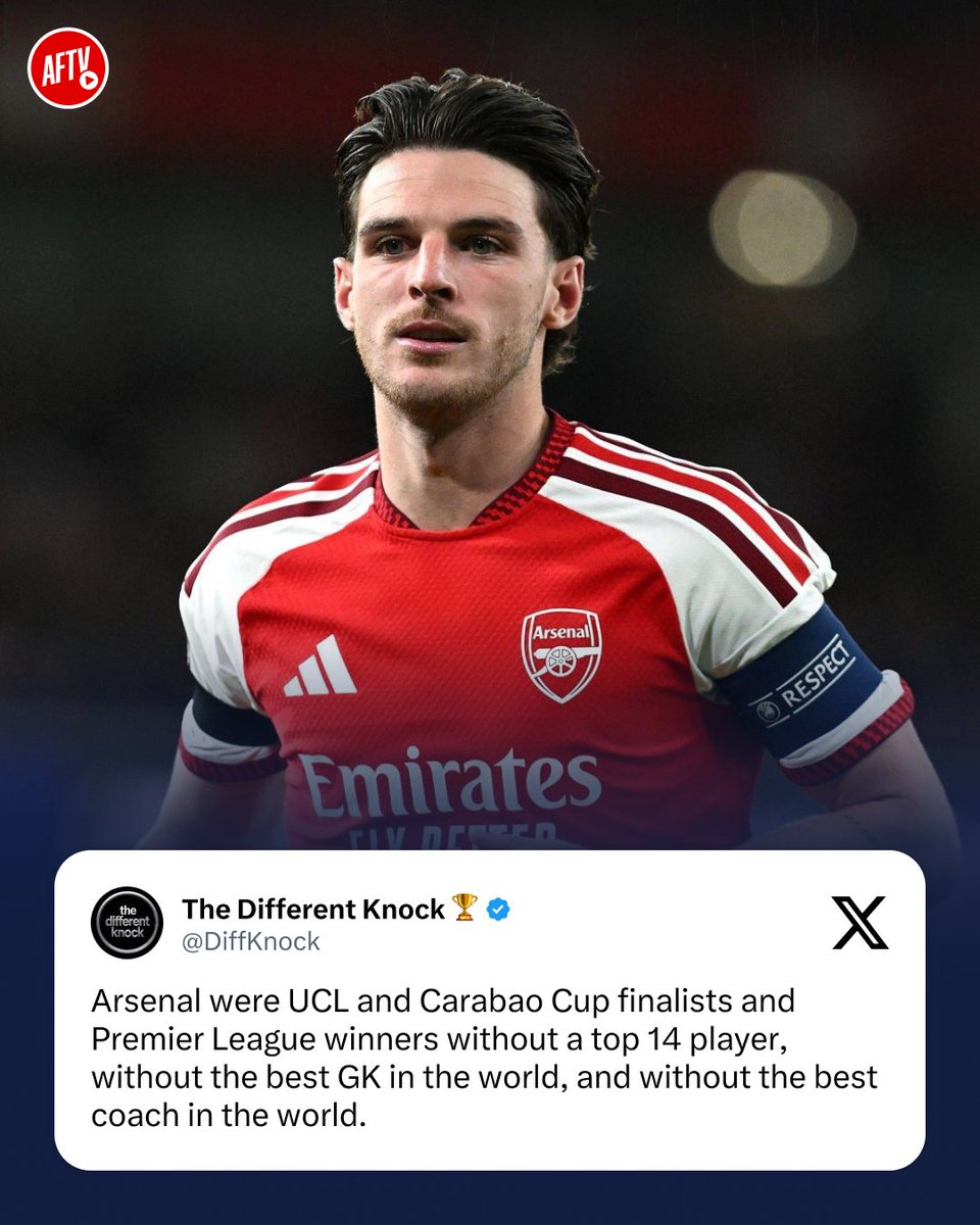 AFTVMedia's tweet photo. 🤦‍♂️ Premier League champions, Champions League finalists, individual Golden Gloves... yet not a single top-14 finish, no Yashin Trophy for David Raya, and total disregard for our dominance over a full season.

Has the Ballon d’Or completely lost its credibility in your eyes? https://t.co/QuR8deuhmd