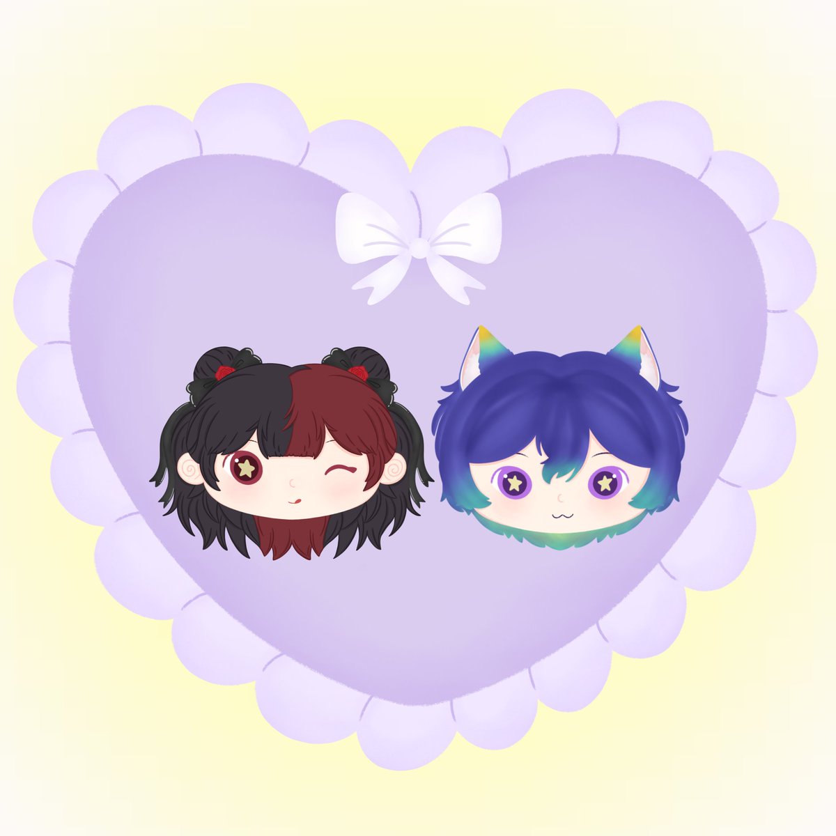 yyashaly's tweet photo. Comeyy nya dispenser inihh❤️💙 #keynvas #RosArtbelle

Yg ke cf day 1 nanti toel aku ya bakal aku kasih freebies sticker ini dan ada beberapa art lain yg menyusull (very limited)🫰🏻

Art by @drawnbyalle https://t.co/HrEZPbq32x