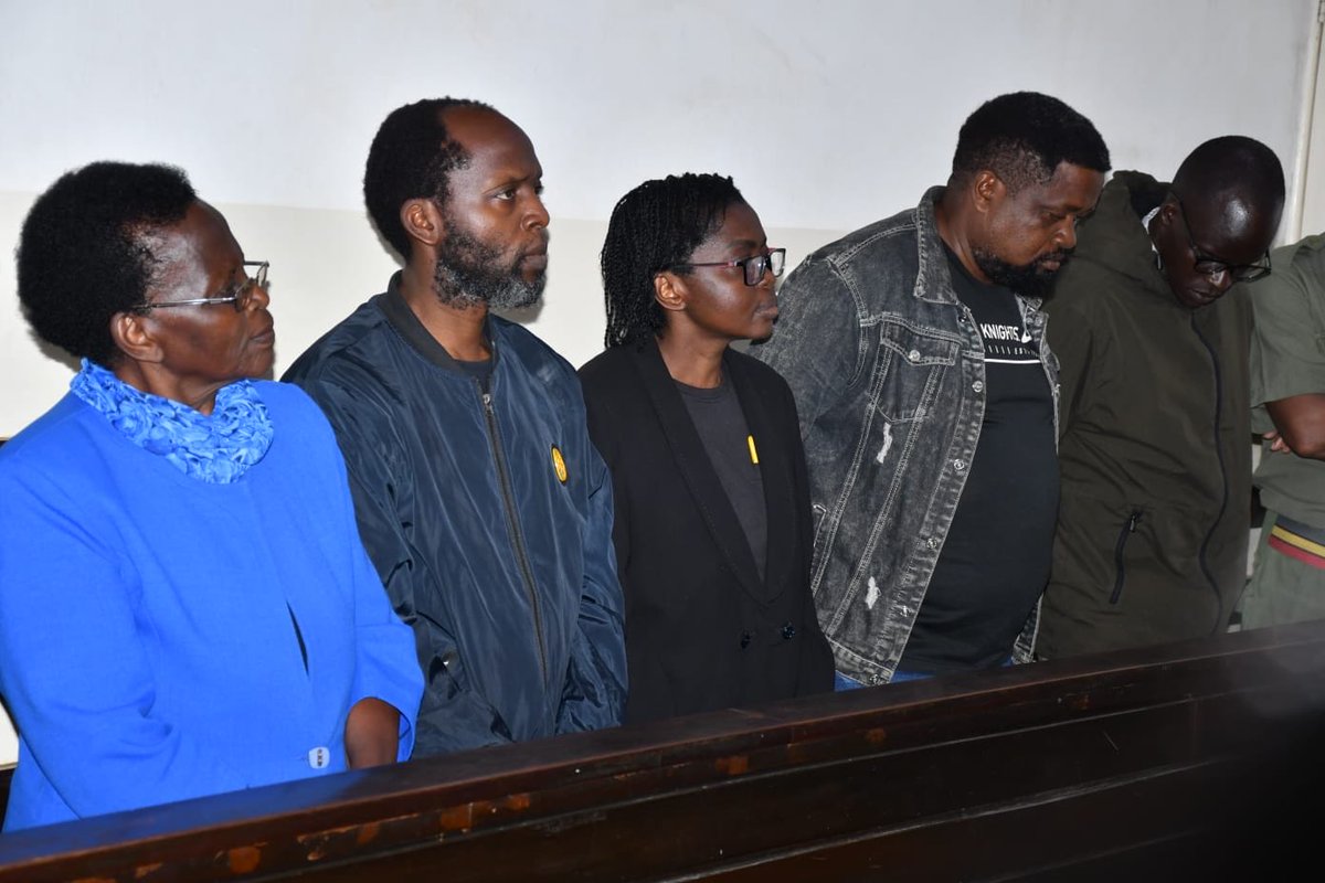 ODPP_KE's tweet photo. Rose Mbithe, two children, two police constables charged with murder of lawyer Mathew Kyalo Mbobu.

The Director of Public Prosecutions (DPP) has today charged politician Rose Mbithe Mulwa, her two children, Chris Mulwa and Angela Mulwa, and two police constables with the murder of city lawyer Mathew Kyalo Mbobu.

The five accused persons were arraigned before the Kibera High Court, where they were charged with the murder of Mbobu. 

The charge constitutes a second murder case against Rose Mbithe Mulwa and her two children, who are also facing charges in connection with the murder of Dr. Victoria Mutiso.

The accused persons appeared before Lady Justice Diana Kavedza and pleaded not guilty to the murder charge.

The particulars of the charge allege that on 9th September 2025, at approximately 7:30 p.m., along Magadi Road in Karen, within Lang’ata Sub-County, Nairobi, the five accused persons, jointly with others not before the court, murdered Mathew Kyalo Mbobu.

The two police constables charged alongside the politician and her children are Julius Kipkoech Cheruiyot and Kennedy Kipkemoi Borboroi.

Until his death, Mbobu, served as a prominent advocate of the High Court, university lecturer and author.

Prosecution also informed the court of its intention to charge Police Inspector Kenneth Sang in connection with the murder.

Sang was arrested in Eldoret and subsequently presented before the Milimani Law Courts on Monday. The court authorised his continued detention for 14 days to allow the Directorate of Criminal Investigations (DCI) to complete its investigations.

The court directed the prosecution to file an affidavit opposing the accused persons’ release on bond and scheduled November 24, 2026, for the hearing of the bond application.

#HakiNaUsawa