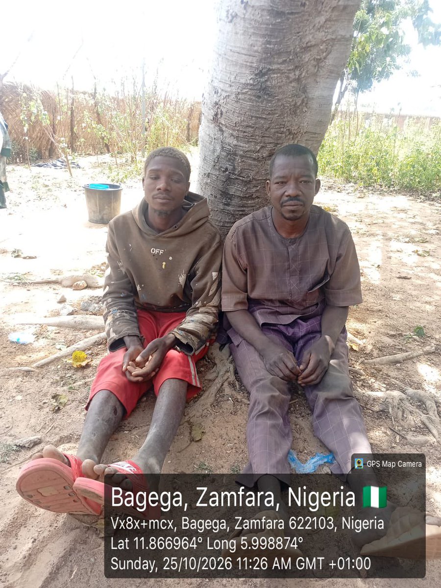 FORL4R's tweet photo. 🚨 OPERATION FANSAN YAMMA STRIKES AGAIN

Troops of Operation FANSAN YAMMA have neutralised 8 suspected terrorists and rescued 3 kidnapped victims across Katsina, Kaduna and Zamfara.

Recovered:
• 1 AK-47 rifle
• 3 locally fabricated guns
• 3 motorcycles
• Cutlasses & assorted charms

In Kaduna alone, troops and the Civilian JTF neutralised 6 terrorists after foiling an ambush around Ungwan Iya, Igabi LGA.

The fight continues. 🇳🇬

#FANSANYAMMA