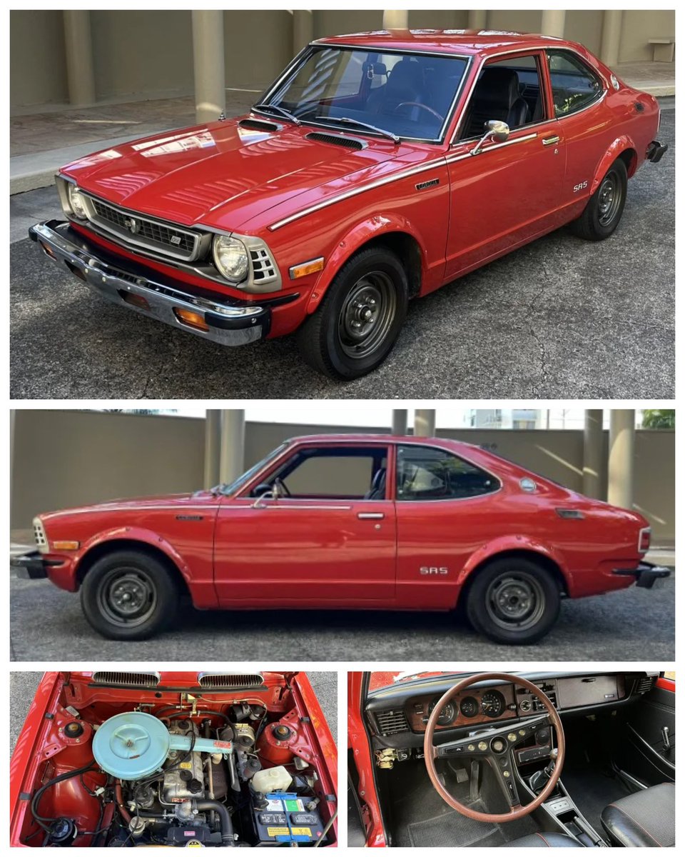 JapaneseIcons's tweet photo. It’s another #ToyotaTuesday, and it’s a rare outing for the Toyota Corolla SR-5 Coupe. This fine example dates from 1974. ❤️
#ToyotaCorolla #SR5 https://t.co/hTlsruPdcP