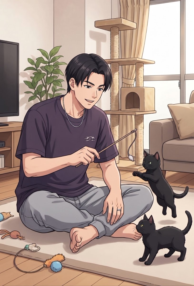 IVY17775835's tweet photo. リアの話。
昨日我が家に来てくれた2匹の黒猫兄弟。少しずつ慣れてきてくれてたくさん食べて、たくさん遊んで、たくさん寝ています。旦那が…もうぅ、2匹を溺愛して夢中💕︎︎💕︎︎💦ずーーっと赤ちゃん言葉で笑いながら話しかけているwww https://t.co/kLqTmGLBGE