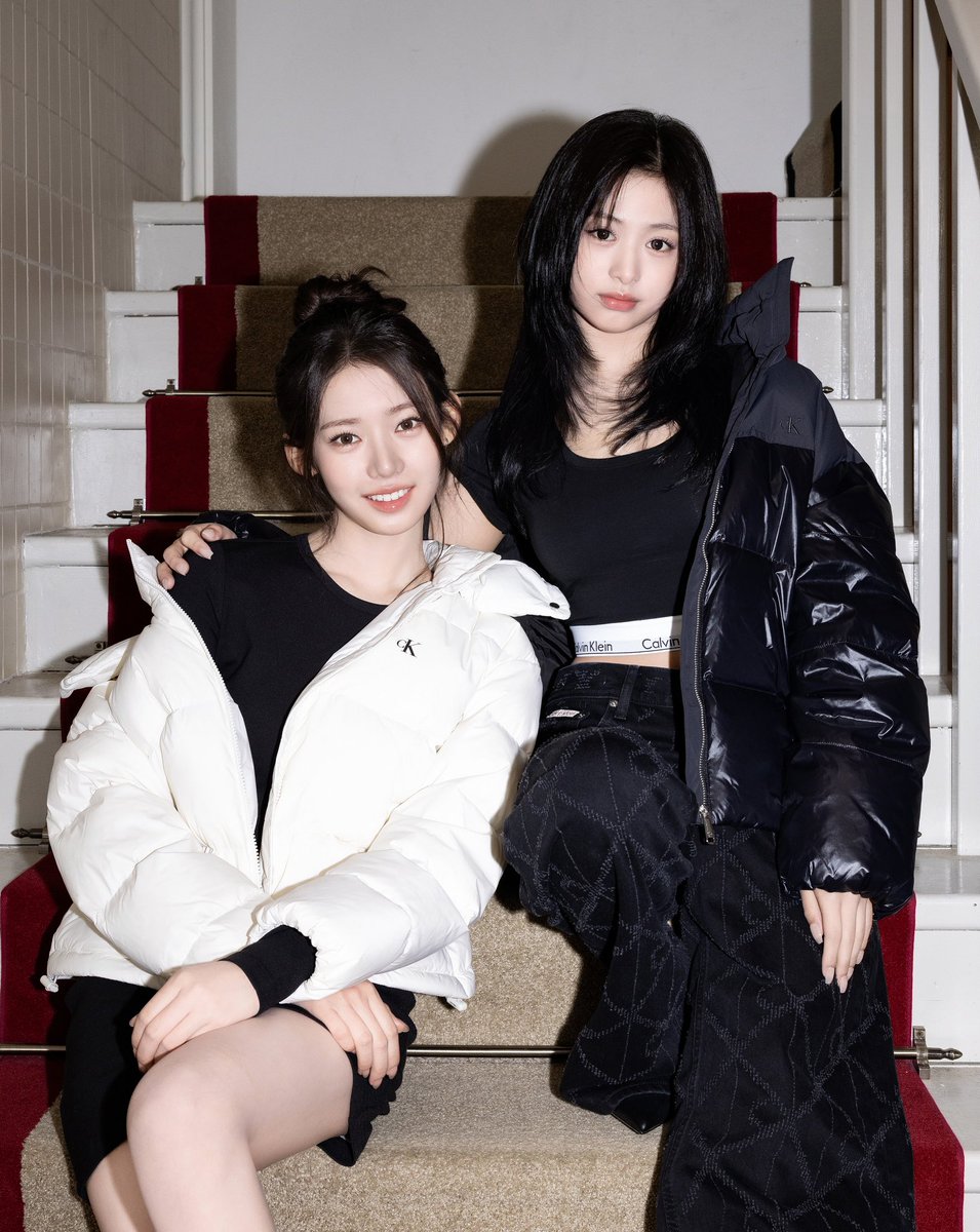 picbaemon's tweet photo. AHYEON &amp; RORA For Calvin Klein Warm-Holiday. https://t.co/gt6YkzCVNl