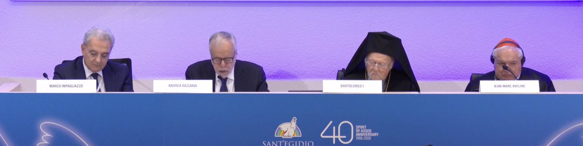 santegidionews's tweet photo. #Riccardi Il Patriarca pratica una ascesi dell'incontro. Ha tracciato una grande famiglia nel mondo: ha indicato la strada, la conversione dall'idolatria dell'io che porta all'amore per l'altro che è anche l'ambiente https://t.co/j1Bkn3zGtJ #assisi26 #peaceispossible https://t.co/LOHZ0yHIc8