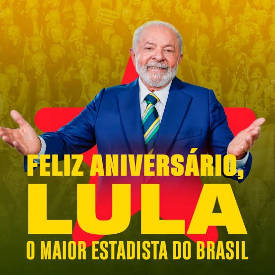 GeraldaMeroto's tweet photo. Feliz Aniversário Presidente Lula! Deus te abençoe! Seu Exército te ama!🙏🙌🪖🇧🇷❤️🎁🎊🎉👏 https://t.co/IZffa52CKa