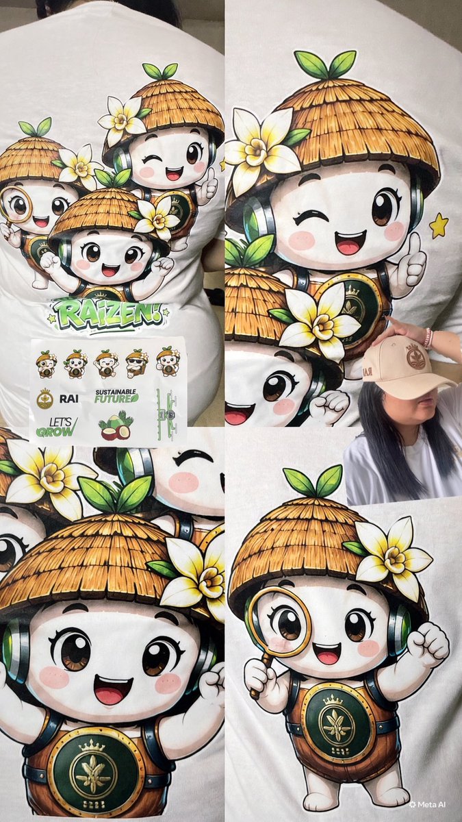 ivanaassx21's tweet photo. the wait is over…. introducing  RAI Merch yeay makasi to all team seneng poll sih quality merchnya top bajunya agak ngepas 😭🙏🏻 tp topinya juara 🥇 

@raitokenio @erocryptoo thank you!! https://t.co/usqxe8ec4x