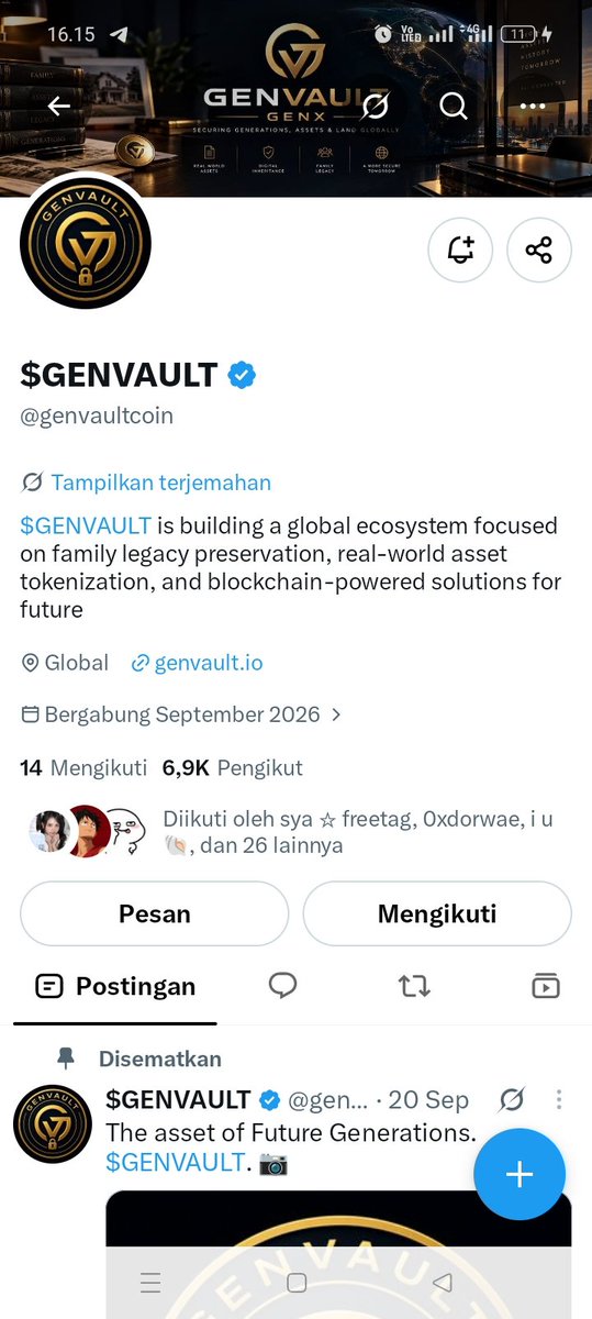 challwon77's tweet photo. @DeFiRobinVerse @genvaultcoin https://t.co/NwLSBbgvL9