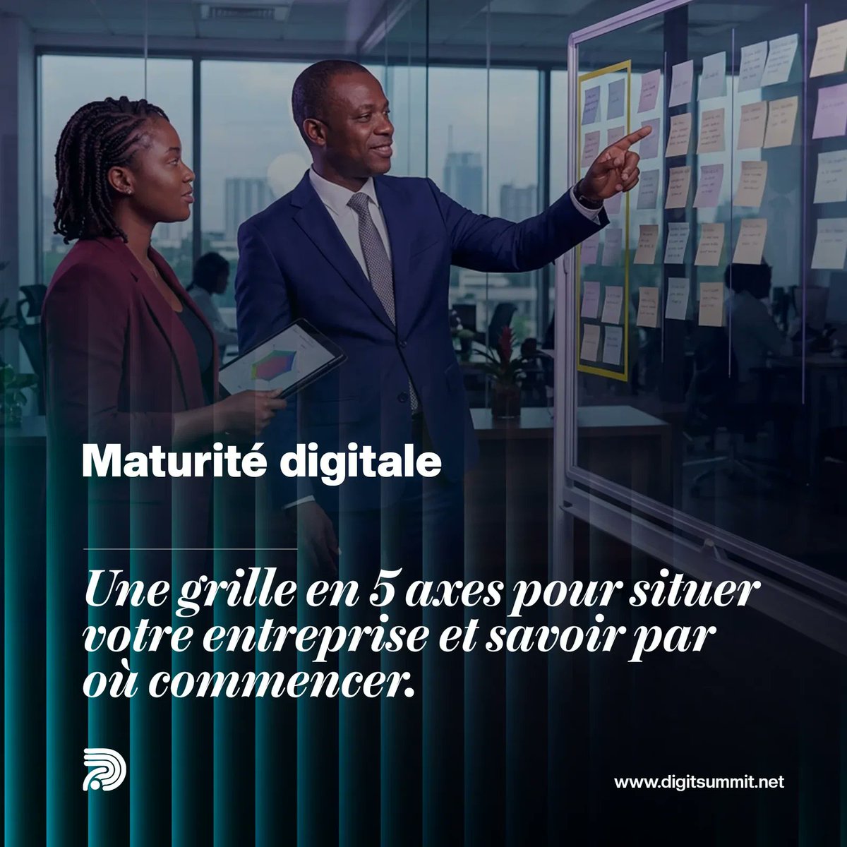 DigitSummit's tweet photo. Une norme ISO sur la maturité digitale a été présentée à Abidjan. Pour une PME, pas besoin de certificat : une grille en cinq axes suffit pour trouver son point faible et savoir par où commencer.
https://t.co/MEfrUR5Wlz https://t.co/cBTxmVCrTx