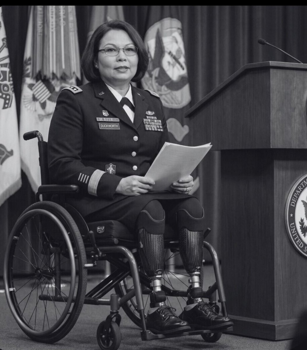 feelgoodtale's tweet photo. She didn't monetize her sacrifice—she answered the call.

The Senate hearing room went cold when the insult landed.
Tammy Duckworth sat across from J.D. Vance, waiting for him to answer her question. She'd come prepared with policy, with specifics, with the kind of detailed inquiry that veterans' issues demand. But instead of engaging, Vance chose a different route. He compared her to Forrest Gump.
Let that sink in for a moment. A sitting senator, facing a decorated combat veteran who'd left parts of herself on an Iraqi battlefield, thought a fictional character was the appropriate reference.
Duckworth's response was surgical. She didn't raise her voice. She didn't need to. When you've piloted a Black Hawk helicopter through hostile fire, when you've felt the explosion that tears through metal and bone, when you've woken up in a hospital missing both legs and part of an arm, petty insults from small men barely register.
November 12, 2004. That's the day her helicopter was hit by an RPG over Iraq. She was co-piloting, focused on her mission, when the world turned to fire and shrapnel. The rocket-propelled grenade destroyed her aircraft and nearly destroyed her. Most people would have let that be the end of their service story.
Duckworth spent a year in recovery at Walter Reed. She learned to walk again on prosthetic legs. Then she went back to work.
No book tour about resilience. No cable news circuit trading on sacrifice. She didn't monetize her Purple Heart or turn her injuries into a personal brand. She served in the Illinois National Guard, then ran for office to continue serving in a different capacity.
Retired Lieutenant Colonel. Combat veteran. Purple Heart recipient. The first disabled woman elected to Congress, then to the Senate. The first senator to give birth while in office, bringing her newborn onto the Senate floor because the rules hadn't contemplated a working mother who'd also taken shrapnel for her country.
When Vance tried his cheap shot, she treated it exactly like what it was: noise from someone who'd never answered a question he found uncomfortable. She'd faced real danger. She knew the difference between actual courage and performance art patriotism.
That's who Tammy Duckworth is. Remember it.