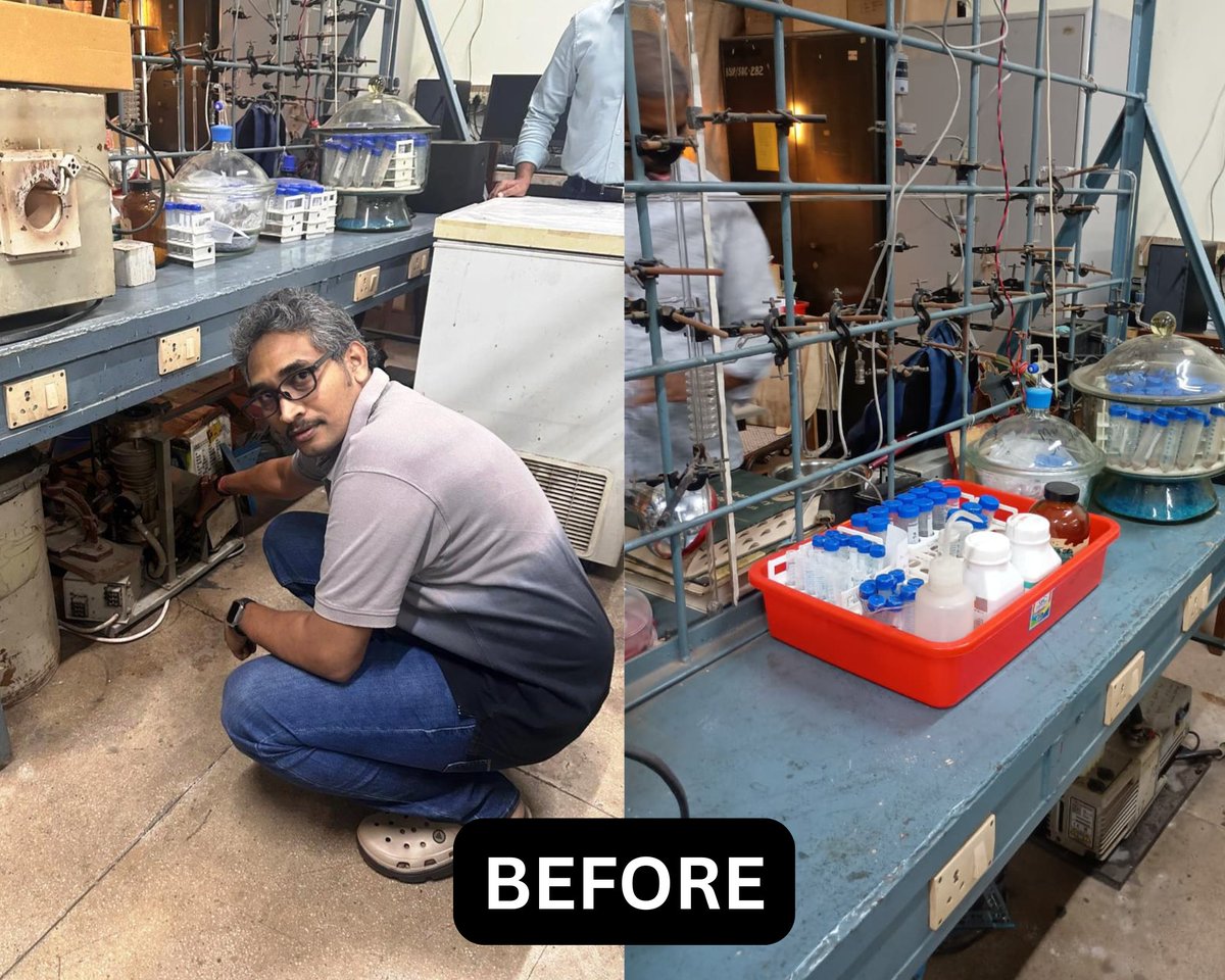 BSIP_official's tweet photo. Cleaning activities in C-14 Lab at #BSIP @IndiaDST @DrJitendraSingh @waghmare16 @SwachhBharatGov https://t.co/qjktQXwBne