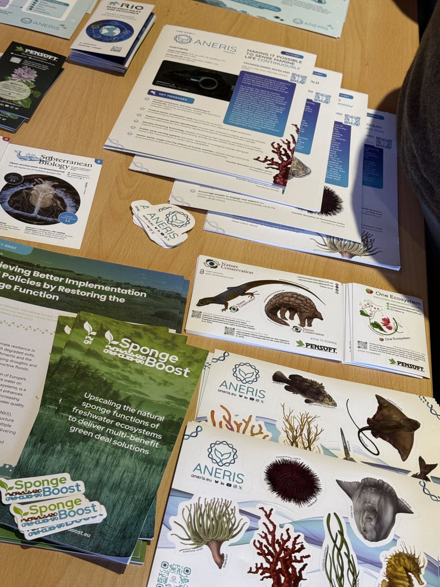 Pensoft's tweet photo. 👀 Several of our journals: @natureconservation @OneEcosystem, @RIOJournal and @subtbiol, have been spotted at the first COAST-SCAPES General Assembly in Venice! 🌊

🤝 We are proud to be a consortium member.

#COASTSCAPES_GeneralAssembly https://t.co/lOjLCXKt6E