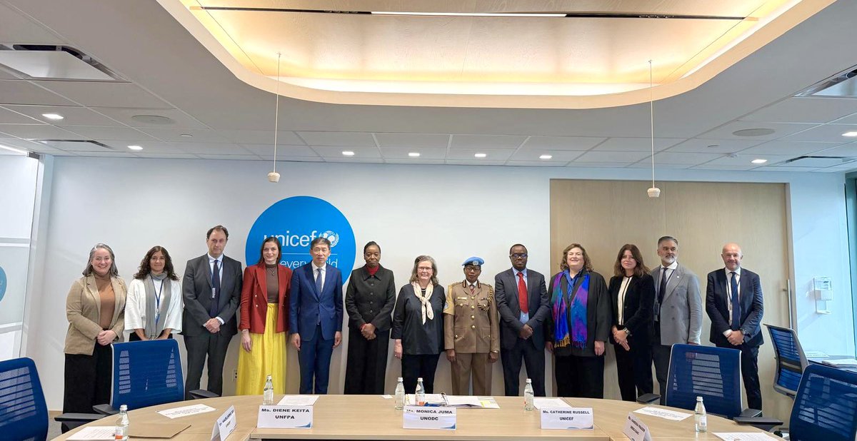 Monica_Juma_'s tweet photo. I had the singular honour of coordinating the eighth annual meeting of the Inter-Agency Coordination Group against Trafficking in Persons (ICAT) in New York.  

The meeting brought together Principals from across the @UN system and beyond to strengthen our efforts against trafficking in persons.

We agreed on ICAT’s strategic direction, as well as the priorities and operational modalities for the period 2026-2030.

Grateful to @UNICEF and @OAS_official for co-chairing ICAT in 2026, and I look forward to working with the @OSCE and @UNHumanRights as incoming co-chairs in 2027.

Together, we reaffirmed our commitment to ICAT as a platform for collective action that prevents trafficking, that is victim-centered and prioritises the protection of the vulnerable, and that holds those responsible for this heinous crime accountable.