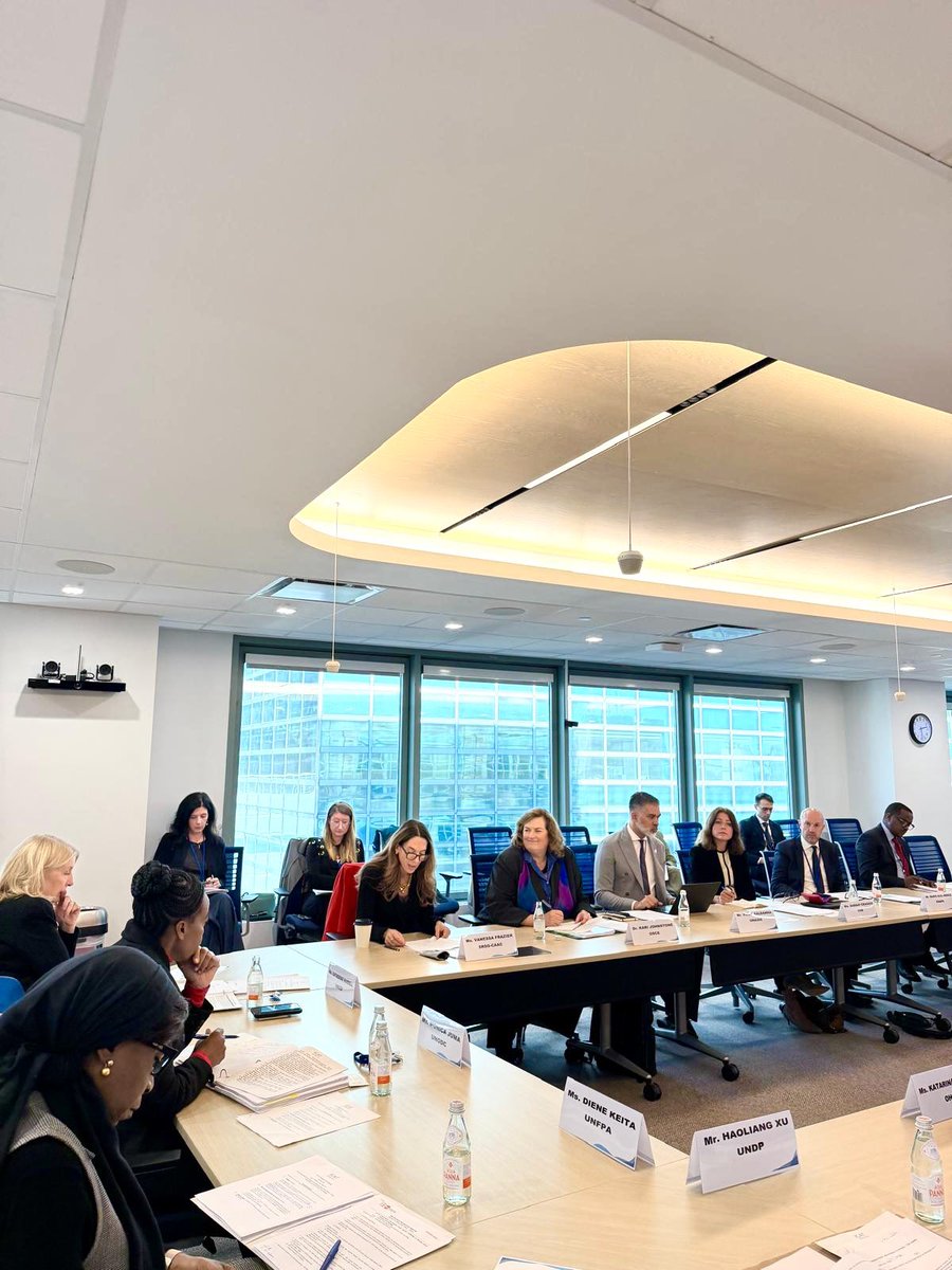 Monica_Juma_'s tweet photo. I had the singular honour of coordinating the eighth annual meeting of the Inter-Agency Coordination Group against Trafficking in Persons (ICAT) in New York.  

The meeting brought together Principals from across the @UN system and beyond to strengthen our efforts against trafficking in persons.

We agreed on ICAT’s strategic direction, as well as the priorities and operational modalities for the period 2026-2030.

Grateful to @UNICEF and @OAS_official for co-chairing ICAT in 2026, and I look forward to working with the @OSCE and @UNHumanRights as incoming co-chairs in 2027.

Together, we reaffirmed our commitment to ICAT as a platform for collective action that prevents trafficking, that is victim-centered and prioritises the protection of the vulnerable, and that holds those responsible for this heinous crime accountable.