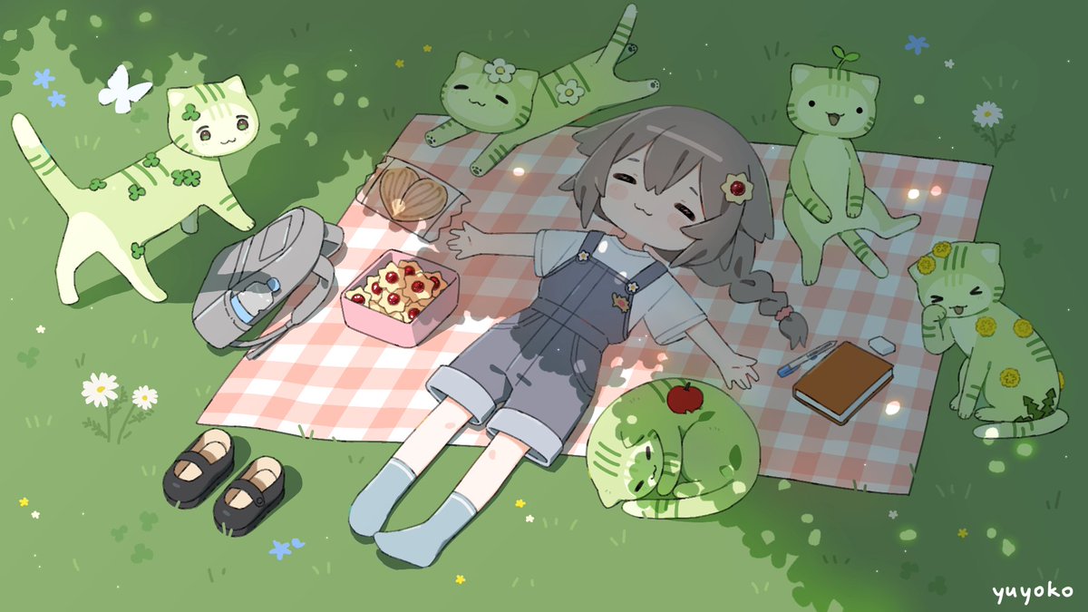 yuy0ko's tweet photo. removing AI from your feed with 4 of my illustrations 🐣 https://t.co/JLFFXnaTNh