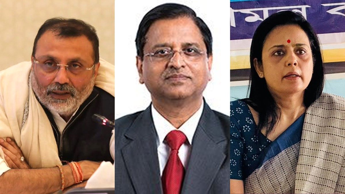 MumbaichaDon's tweet photo. Arey Arey, Kaanp Kyon Rahe Ho?😂

TMC MP Mahua Moitra has told Delhi HC that she will remove her tweet calling BJP MP @nishikant_dubey "fake degree kism ke aadmi". 

Even Fake News Peddler former finance secretary Subhash Chandra Garg has told HC today that he will request the podcaster to block the portion of the video where he calls Nishikant Ji "blackmailing kism ka aadmi".

This comes after Nishikant Ji sued Moitra & Garg for Criminal Defamation.