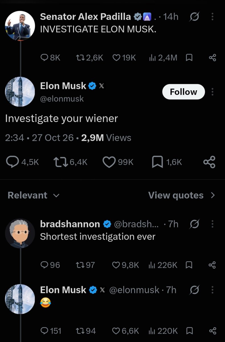 max_9477's tweet photo. Another one for the history books 🤣 @elonmusk https://t.co/zXGNAid5kS