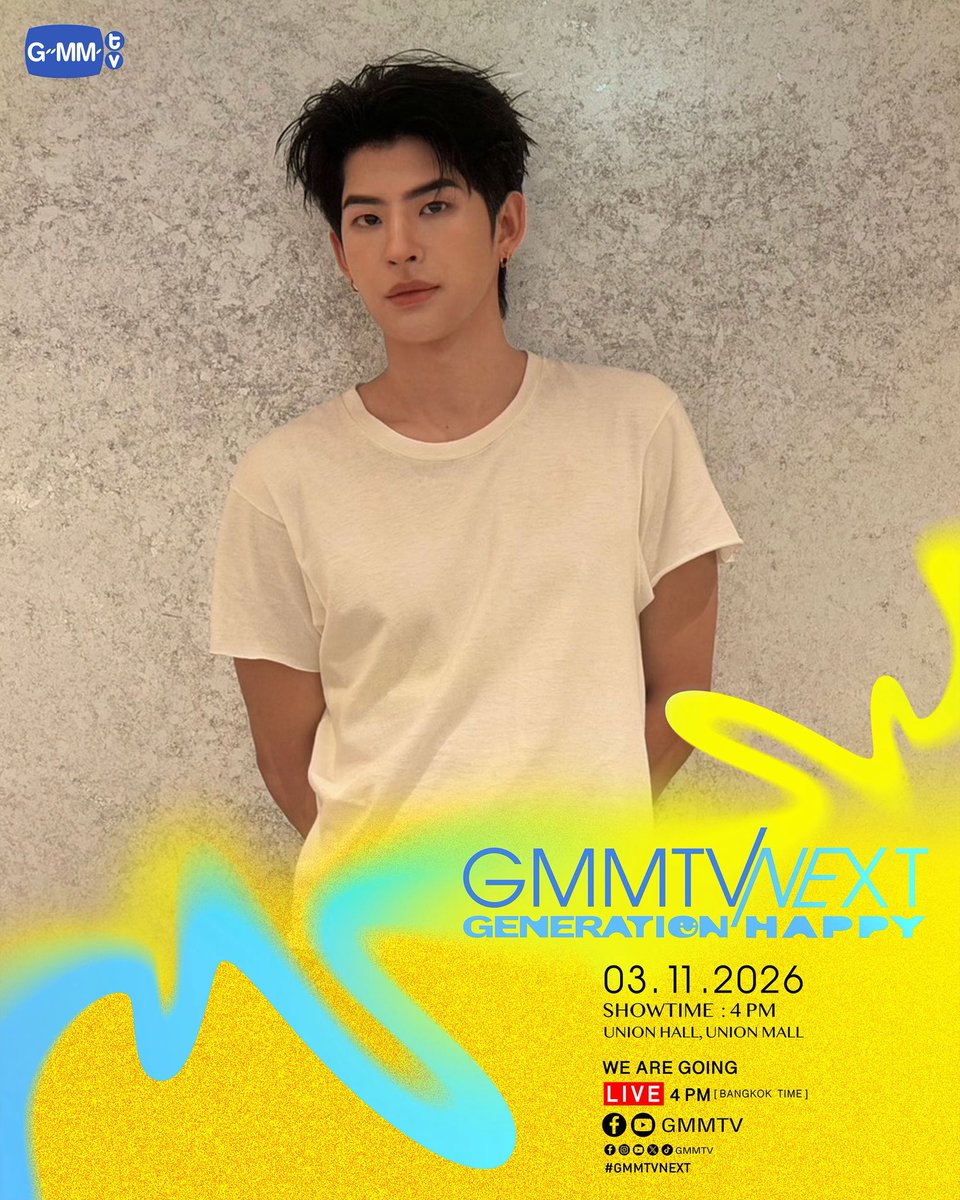 mmarkpkk's tweet photo. GMMTVNEXT : GENERATION HAPPY
#GMMTVNEXT https://t.co/Lk2NelAvjs