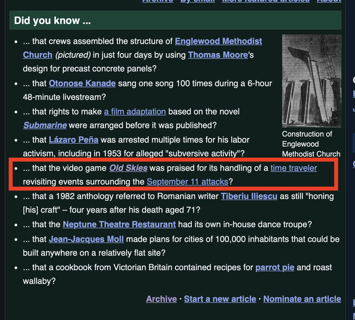 WadjetEyeGames's tweet photo. What’s this? Oh nothing just OLD SKIES ON THE FRONT PAGE OF WIKIPEDIA. 

Totally chill about this. Anyway, if Wikipedia like my game maybe you will too? https://t.co/TnJROl0hi2 https://t.co/1bCBFkpHk3