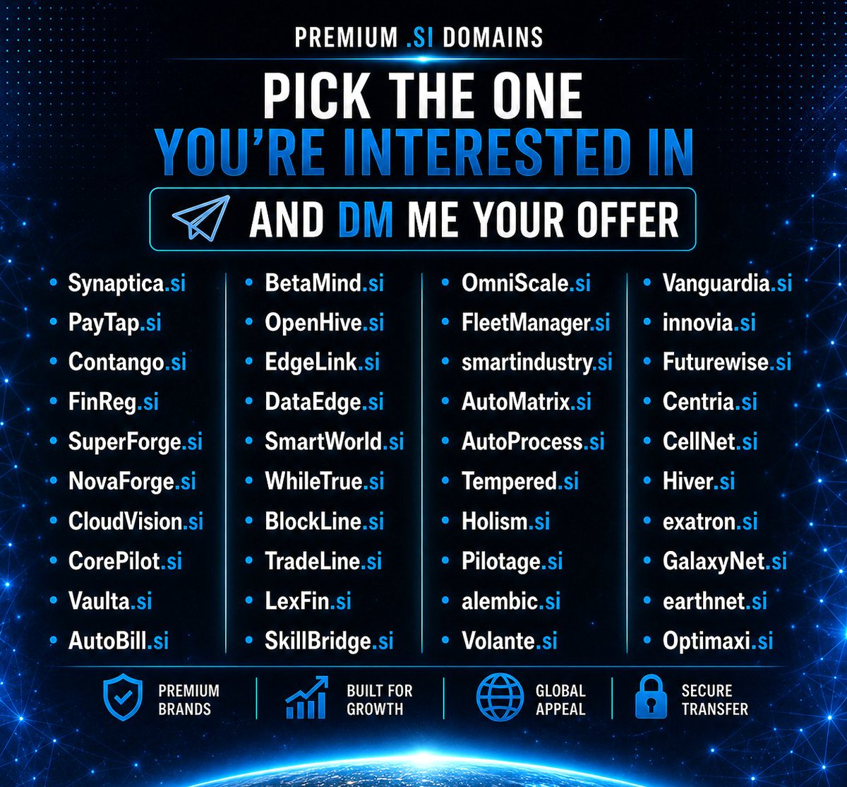 BrandableHQ's tweet photo. @domainsea Most of them under $2000 https://t.co/0UK3u3Fugb