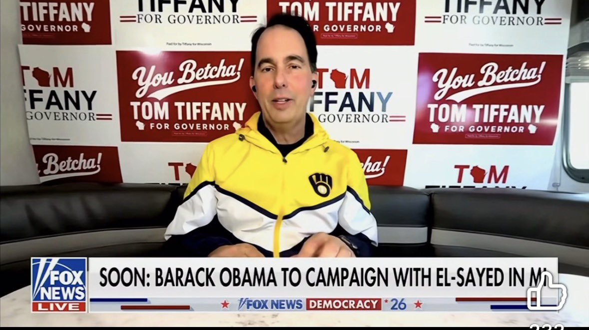 DefunctWebs's tweet photo. Many people don’t understand that @ScottWalker shoulders are so narrow so he can fit up Trumps ass. Now you know. https://t.co/wge28nSEaj