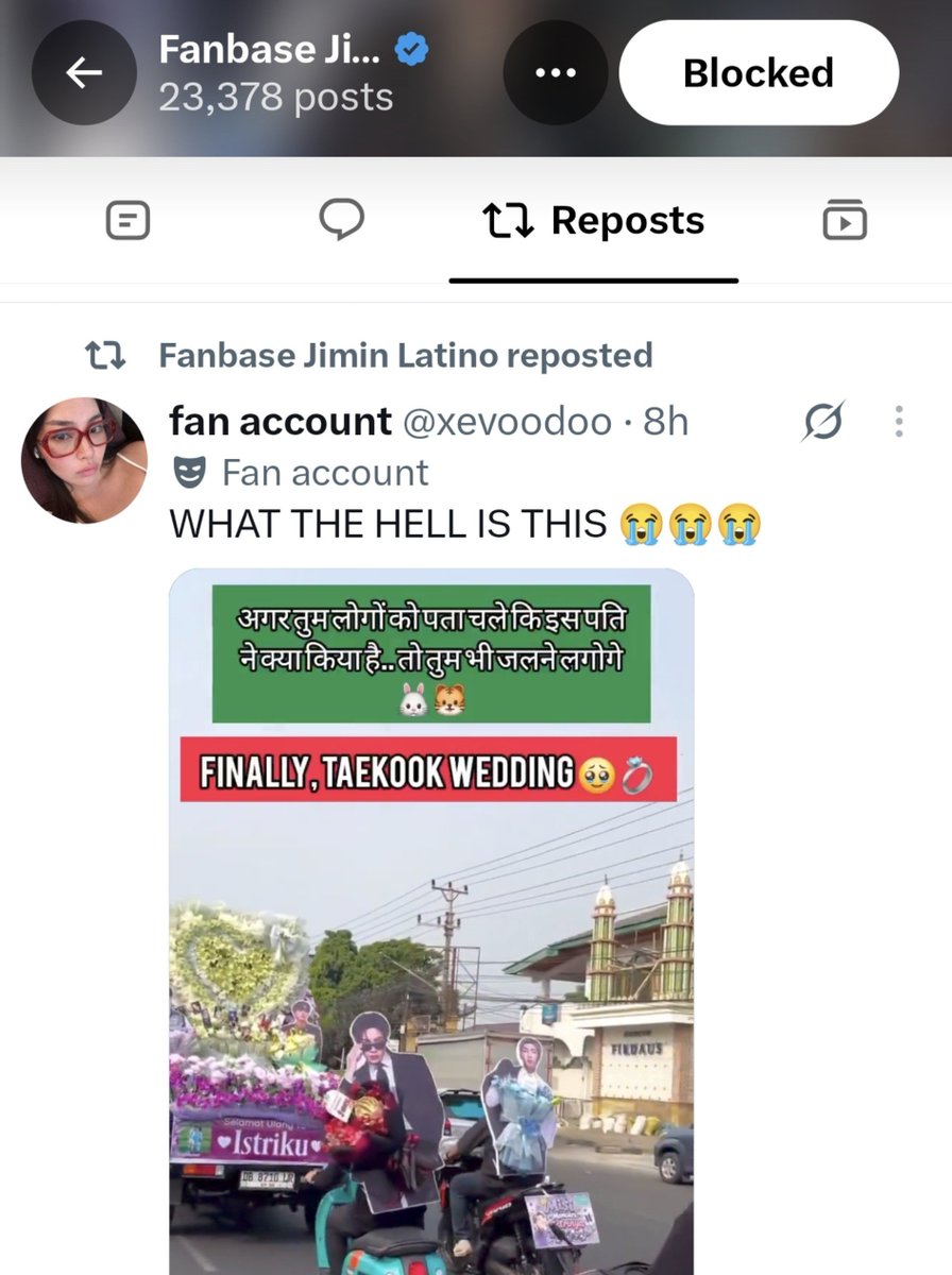 realmingbtw's tweet photo. a jimin fanbase with 27k+ followers retweeting a vile anti post spreading shipping misinformation just to attack th tells you everything you need to know about jimin fans!! https://t.co/a2OEbCD8Ln