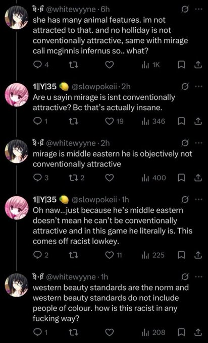 WaterLemon411's tweet photo. Not going to bother even mentioning the absurdity of what they're saying but instead want to ask why we are talking about "conventional attractiveness" in a subjective &amp; personal ranking https://t.co/sOL0ay5zpI