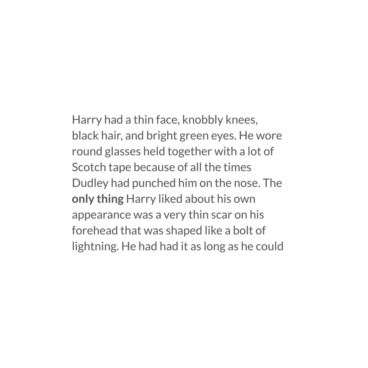 knightsofhjp's tweet photo. I love how others describe harry's scar as the only ugly thing on his face, while, for harry, it was the only thing he liked https://t.co/UzpqTY3rub