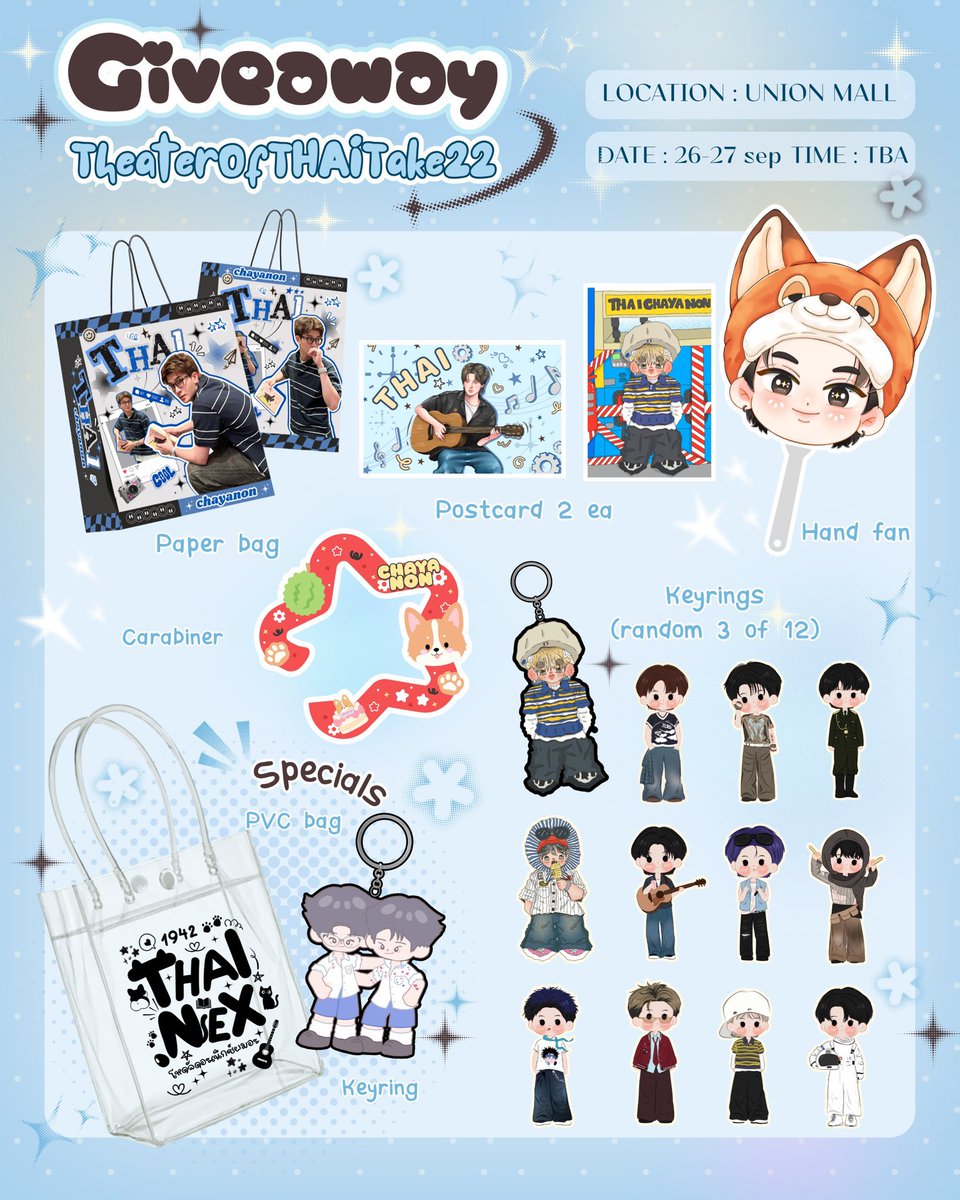 CaeNpha's tweet photo. แจกgiveaway จากวันเกิดน้องไทย ให้2คนคับ
ไม่เสียค่าใช้จ่ายอะไรเพิ่มนะค้าบ
รีอย่างเดียว สุ่ม 28/10/69  ตอน19.42 ค้าบ 
#THAIchayanon https://t.co/FqSjXJ4lca