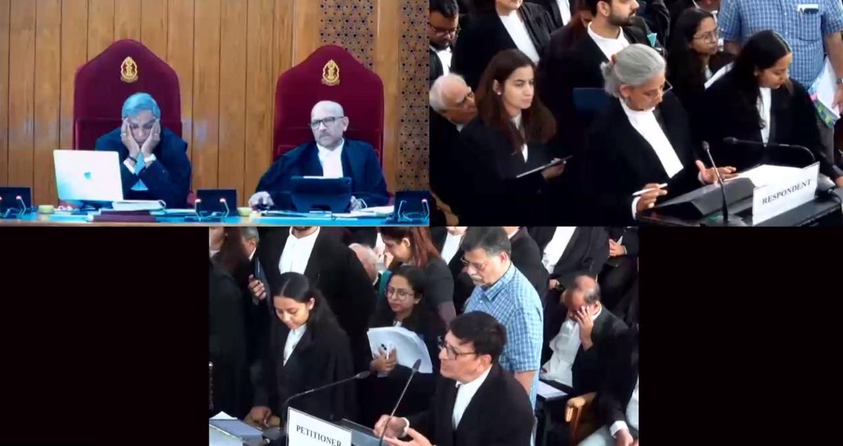 LawBeatInd's tweet photo. 🚨 SUPREME COURT | “₹11,000 to ₹1,30,000 is no calibration!”

The Supreme Court pulls up the Centre over the massive price difference in life-saving cancer drugs, questioning the government's claim that it is constantly calibrating drug prices.

“Your calibration is too wayward,” the Court tells ASG Aishwarya Bhati.

“The patients don’t have any bargaining power.”

Justice Sandeep Mehta flags the helplessness of patients facing exorbitant medical costs, observing that they have no real bargaining power when it comes to accessing essential medicines.

The Centre responds that complete control over prices is not the answer.