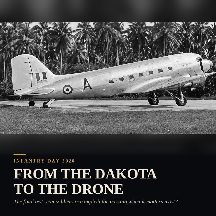 NetramDefence's tweet photo. 10/10

In 1947, the Dakota carried soldiers into a defining moment in India's history. In the years ahead, drones, sensors and networked systems will continue to reshape how infantry operates. But the final test of military capability is not how advanced the technology looks. It is whether soldiers can accomplish their mission when it matters most.

Salute to the Indian Army's infantrymen, veterans and fallen heroes.

Happy Infantry Day 2026. Jai Hind!
@adgpi @HQ_IDS_India
#InfantryDay #IndianArmy