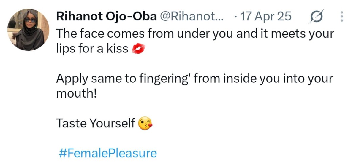 RihanotOjoOba's tweet photo. You should taste yourself!

The vagina is moist. It has a smell.......and it's not meant to be strawberries. https://t.co/xPZahLTV9a