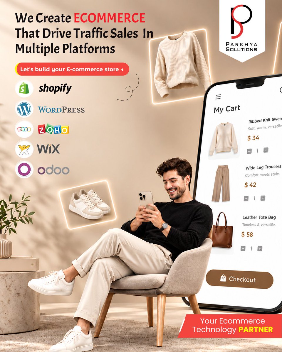 Parkhyasol's tweet photo. Struggling with plugins, slow pages, or disconnected tools? We help brands on Shopify, Zoho, Wix &amp; Odoo turn browsers into buyers. 🛒

Get your free quote: https://t.co/8LKankCdy1

#EcommerceDevelopment #ShopifyDevelopment #ZohoCommerce #OdooDevelopment #WixDevelopment https://t.co/ntF9mSClD9