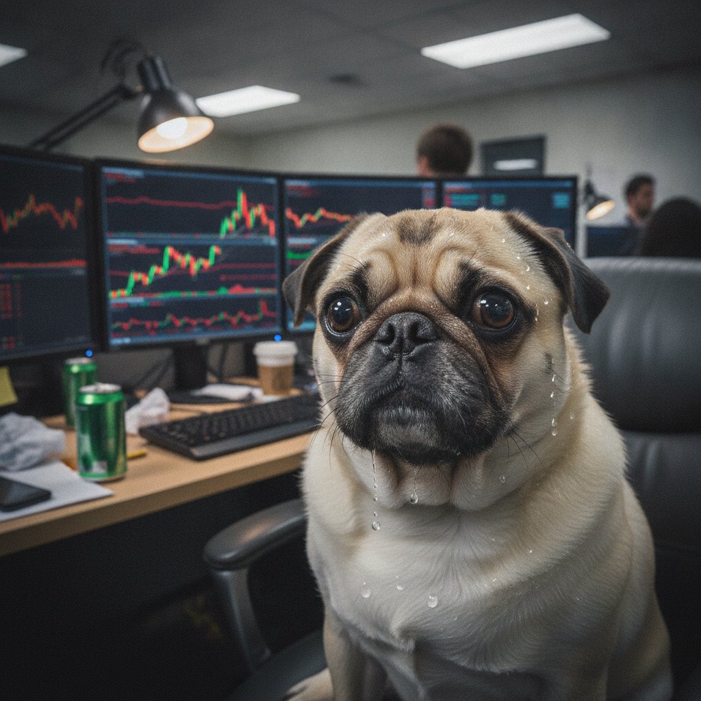 stressedpug's tweet photo. You sold the bottom again today, didn't you? 📉

Don't worry. We’ve all been there.

Introducing Stressed Pug ($PANICPUG)—the only coin that understands your terrible trading habits on @solana.

#solana #SolanaCommunity #SolanaMemecoins #SOL $SOL #Memecion #memecoin100x https://t.co/uCO0jNkwLK