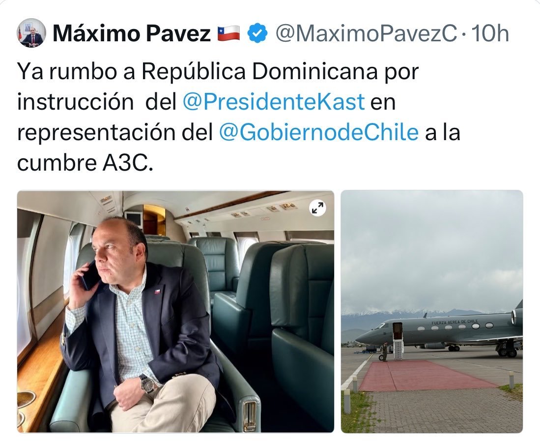 Heroe6666's tweet photo. Así nomás con Pavez el gobierno de emergencia y austeridad, se van a puro pasear con la plata de los chilenos😂
Codina Lo Barnechea San Carlos de Apoquindo hablame US$10 Provoste Neme Lula Criteria Vozinha FACH Sahne Nuss Flávio Bolsonaro Quiroz
#EleccionesBrasil
#lluvia https://t.co/8NRpMKhOOO