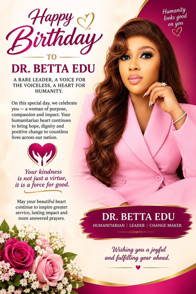 aeeshamd's tweet photo. Today, we celebrate not just a remarkable woman, but a woman whose life reflects courage, resilience, service, and an unwavering commitment to touching lives.
As you step into this beautiful new chapter, may God Almighty bless you with renewed strength, sound health
#bettaeduat40 https://t.co/QfrXGepAIe