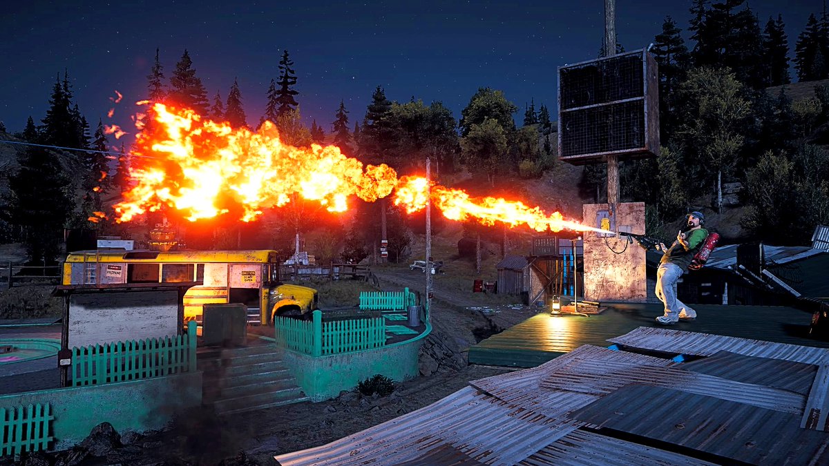 13brevkasse's tweet photo. #Flamethrower #Videogame #FarCry5 #HopeCounty #Montana @KeenEyeVP #SharkyBoshaw #VGPNetwork #Cousin @unka_black_ #UnitedStates #ThePhotoMode #FarCry @The_Vboy #Fire #Pyromaniac https://t.co/zqQECqjIPf