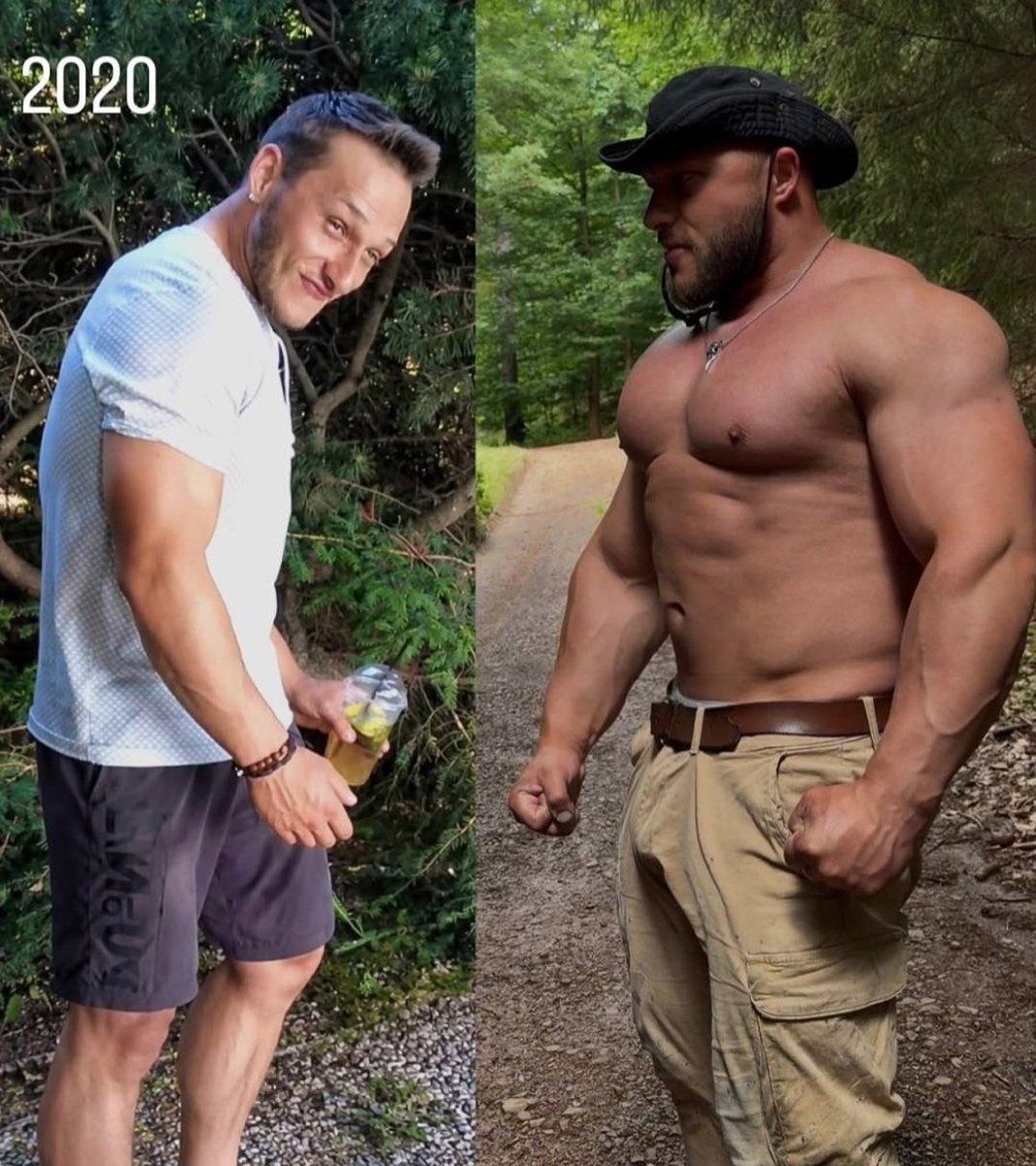 DreamerInthe's tweet photo. Transformatin Tuesday - Jeff Kopec. 2020-2026. WOW! So much Muscle added! Looks like he's twice his former size! https://t.co/qOUYfAGHuy