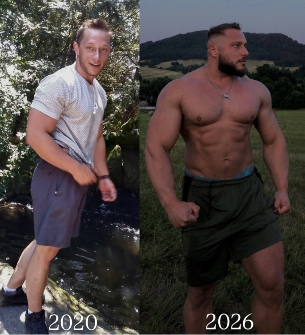 DreamerInthe's tweet photo. Transformatin Tuesday - Jeff Kopec. 2020-2026. WOW! So much Muscle added! Looks like he's twice his former size! https://t.co/qOUYfAGHuy