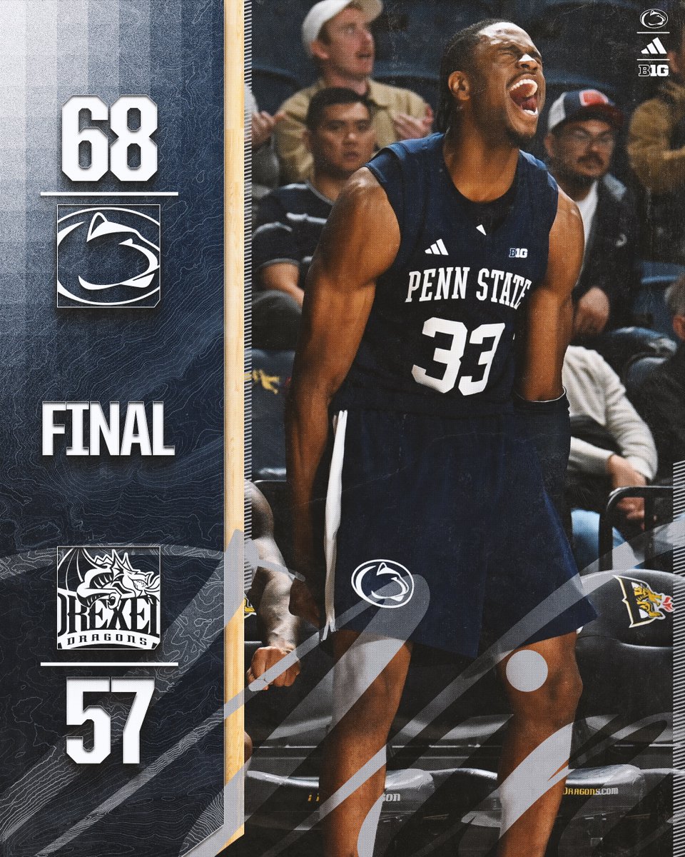 basicblues's tweet photo. Penn State basketball gets a 68-57 win over Drexel to close out its Exhibition slate 2-0. 

Mike Rhoades and the Nittany Lions will open the regular season next Monday against Canisius in the Bryce Jordan Center. 

#WeAre #PennState https://t.co/Og4rLxmPbe