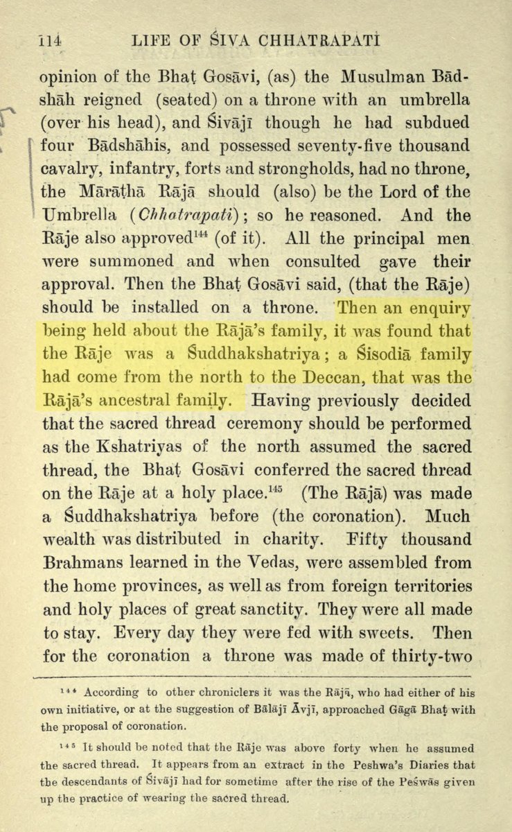 Syngh_Unleashed's tweet photo. [1/2] 🤡 Abey लंडबुद्धि

Deepvijay sent the genealogy ONLY BECAUSE PRATAP SINGH BHONSLE REQUESTED FOR IT HIMSELF by sending emissaries to Udaipur.

Bhonsles had been calling themselves Sisodiya-Rajputs all the way back since 17th century, it’s not like they blindly believed a stray claim fabricated by someone in 19th century.