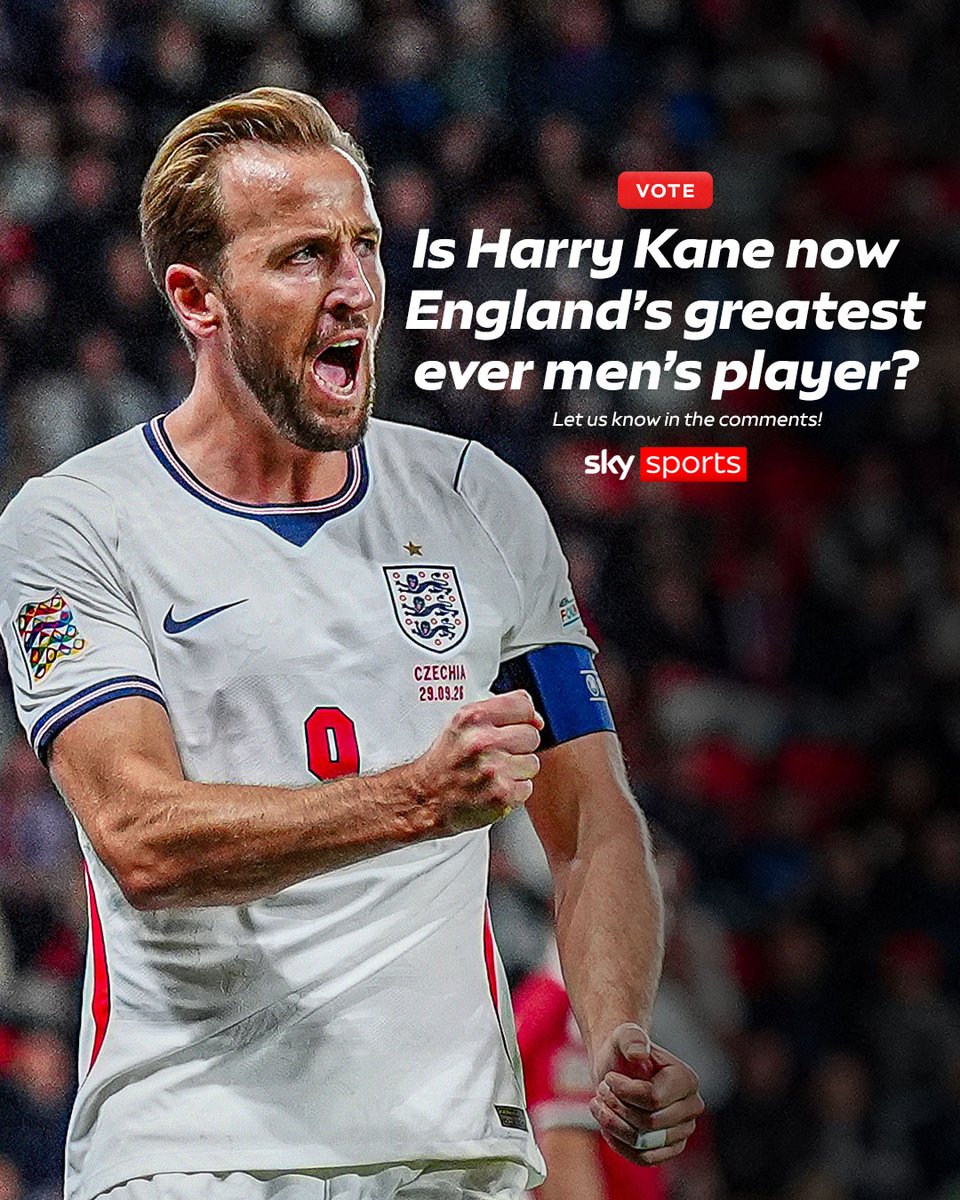 SkyFootball's tweet photo. Does winning the Ballon d'Or make Harry Kane England's greatest ever men's player? 🤔 https://t.co/CXJTWFUtSo