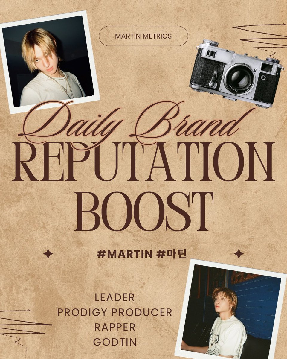 martinmetricsvn's tweet photo. [261028] DAILY BRAND REPUTATION BOOST FOR MARTIN

🛎️ Goal: 300 Replies & 220 Likes & 200 Quotes

✨Search “Martin Cortis” or “코르티스 마틴” on:

🔗Gg: https://t.co/DTKDflNRFb
🔗Naver: https://t.co/YRfiiFqmoi
🔗Youtube: https://t.co/CcEQkMru1L

📌 Quote this post to show love and support for Martin using these ready-made compliment templates: https://t.co/lthebxo40P

This must be done in English or Korean with hashtags.
#MARTIN #마틴
———
✨Stream Martin Radio Star to 1M: https://t.co/PL87tHRcJE
✨Stream Martin Fancam to 100K: https://t.co/F0YkTYw4t0