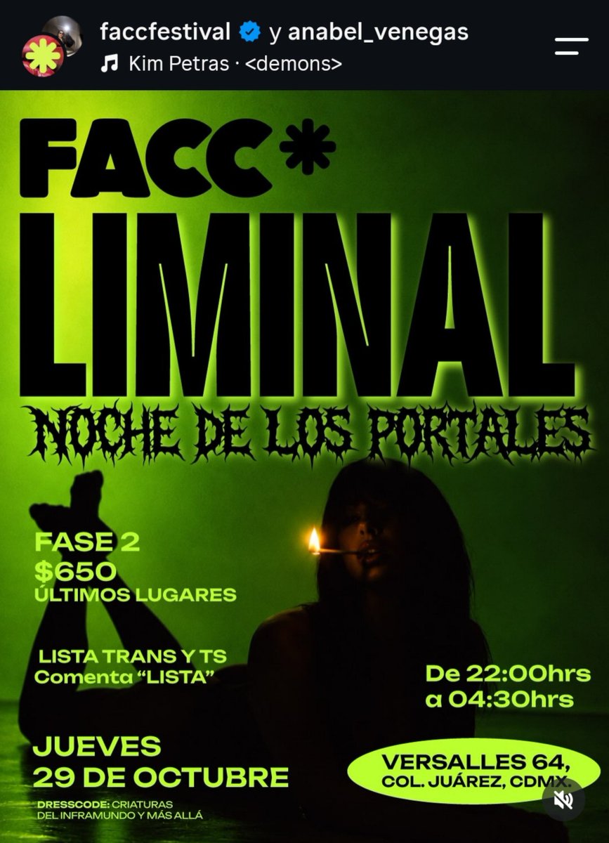 MarteRex's tweet photo. Este jueves 29 vamos a una fiesta erótica inmersiva: FACC Liminal. Tan inmersiva como mi verga jaja
Habrá muchas actividades 🥳 DJ sets, host, performances, cuartos oscuros, y se invita a vestirse como criatura del inframundo. 
🔥 BOLETOS y más info⬇️ 
https://t.co/ShR7eAQO6E https://t.co/xaGPjMKzdV